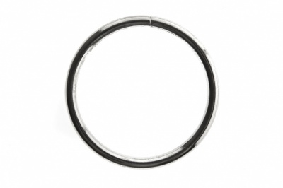 Кольцо металлическое №40 мм, цв.-никель - купить в Новокуйбышевске. Цена: 4.45 руб.