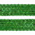 Тесьма с пайетками D4, шир. 35 мм/уп. 25+/-1 м, цвет зелёный - купить в Новокуйбышевске. Цена: 1 308.30 руб.