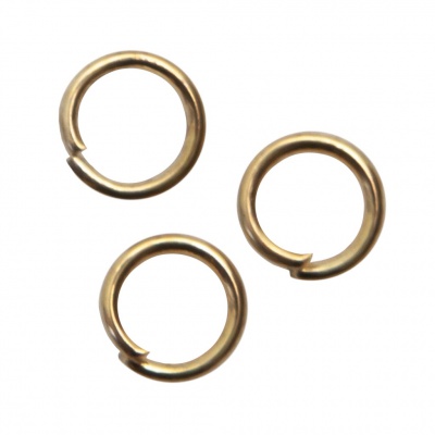 Кольцо  соединительное для бижутерии 5 мм, цв.-золото - купить в Новокуйбышевске. Цена: 0.44 руб.