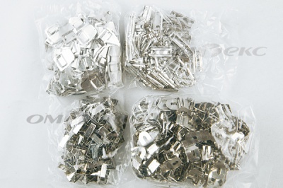 Крючки брючные 4 шипа "Стром" 144 шт. никель - купить в Новокуйбышевске. Цена: 383.97 руб.
