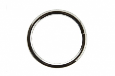 Кольцо металлическое d-32 мм, цв.-никель - купить в Новокуйбышевске. Цена: 3.54 руб.