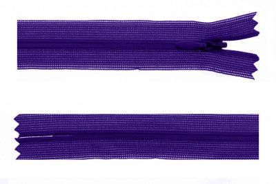 Молния потайная Т3 866, 50 см, капрон, цвет фиолетовый - купить в Новокуйбышевске. Цена: 8.62 руб.