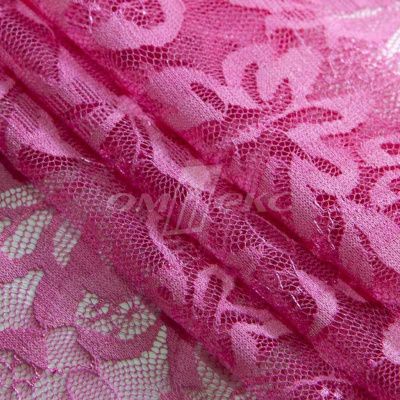 Кружевное полотно стрейч XD-WINE, 100 гр/м2, шир.150см, цвет розовый - купить в Новокуйбышевске. Цена 1 851.10 руб.