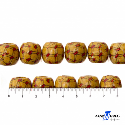 0189-Бусины деревянные "ОмТекс", 17 мм, упак.50+/-3шт - купить в Новокуйбышевске. Цена: 83.66 руб.