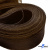 Регилиновая лента, шир.80мм, (уп.25 ярд), цв.- коричневый - купить в Новокуйбышевске. Цена: 648.89 руб.