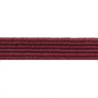 Резиновые нити с текстильным покрытием, шир. 6 мм ( упак.30 м/уп), цв.- 88-бордо - купить в Новокуйбышевске. Цена: 155.22 руб.