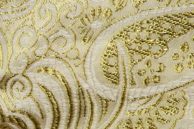 Ткань костюмная жаккард №5, 140 гр/м2, шир.150см, цвет золото - купить в Новокуйбышевске. Цена 383.29 руб.