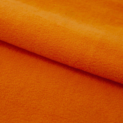 Флис DTY 16-1358, 250 г/м2, шир. 150 см, цвет оранжевый - купить в Новокуйбышевске. Цена 640.46 руб.