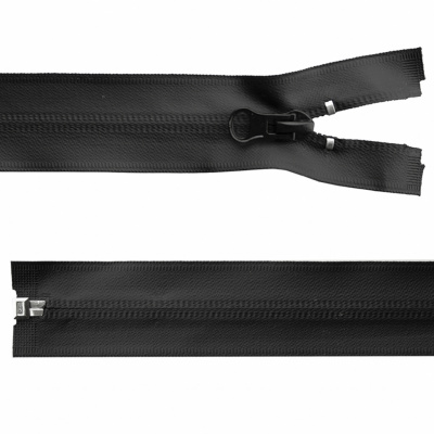 Молния водонепроницаемая PVC Т-7, 100 см, разъемная, цвет чёрный - купить в Новокуйбышевске. Цена: 61.89 руб.