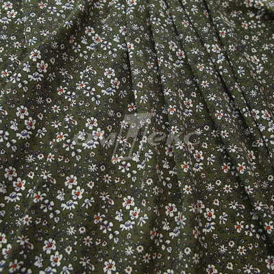 Плательная ткань "Фламенко" 11.2, 80 гр/м2, шир.150 см, принт растительный - купить в Новокуйбышевске. Цена 259.21 руб.