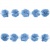 Тесьма плетеная "Рюш", упак. 9,14 м, цвет голубой - купить в Новокуйбышевске. Цена: 45.87 руб.