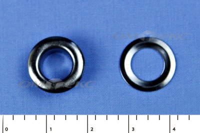 Люверсы металлические, блочка/кольцо, №5 (8 мм) упак.1000 шт- цв.никель - купить в Новокуйбышевске. Цена: 392 руб.