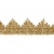 Тесьма металлизированная 0384-0240, шир. 40 мм/уп. 25+/-1 м, цвет золото - купить в Новокуйбышевске. Цена: 490.74 руб.