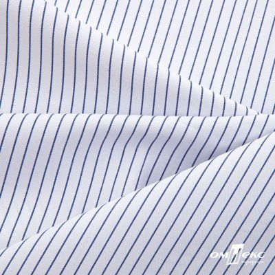Ткань сорочечная Ронда, 115 г/м2, 58% пэ,42% хл, шир.150 см, цв.4-синяя, (арт.114) - купить в Новокуйбышевске. Цена 306.69 руб.