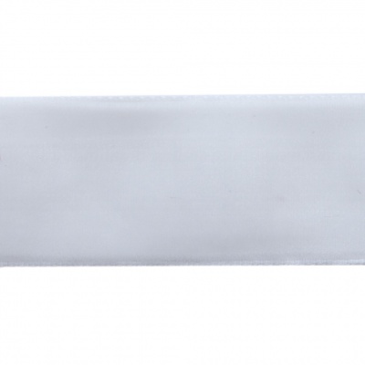 Лента бархатная нейлон, шир.25 мм, (упак. 45,7м), цв.01-белый - купить в Новокуйбышевске. Цена: 981.09 руб.