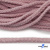 Шнур плетеный d-6 мм круглый, 70% хлопок 30% полиэстер, уп.90+/-1 м, цв.1087-розовый - купить в Новокуйбышевске. Цена: 588 руб.