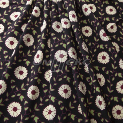 Плательная ткань "Фламенко" 10.1, 80 гр/м2, шир.150 см, принт растительный - купить в Новокуйбышевске. Цена 241.49 руб.