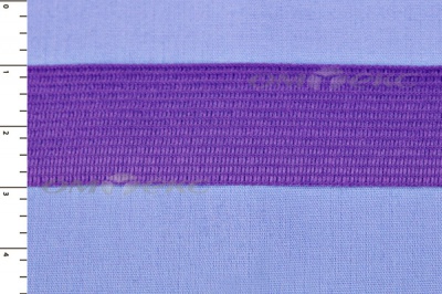 Окантовочная тесьма №0225, шир. 22 мм (в упак. 100 м), цвет фиолет - купить в Новокуйбышевске. Цена: 271.60 руб.