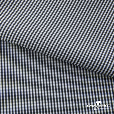 Ткань сорочечная Клетка Виши, 115 г/м2, 58% пэ,42% хл, шир.150 см, цв.6-черный, (арт.111) - купить в Новокуйбышевске. Цена 306.69 руб.