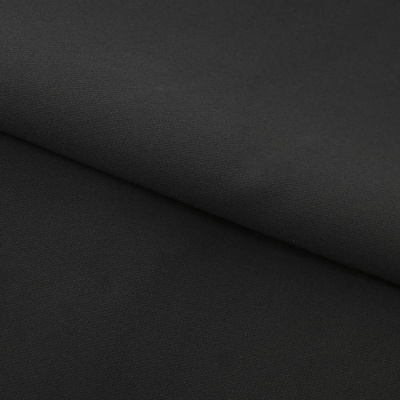 Костюмная ткань "Элис", 200 гр/м2, шир.150см, цвет чёрный - купить в Новокуйбышевске. Цена 306.20 руб.