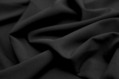Костюмная ткань с вискозой "Флоренция", 195 гр/м2, шир.150см, цвет чёрный - купить в Новокуйбышевске. Цена 507.37 руб.