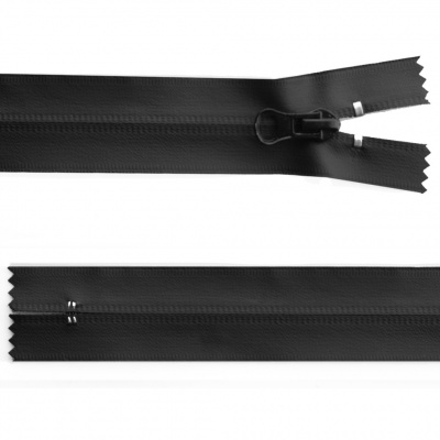 Молния водонепроницаемая PVC Т-7, 20 см, неразъемная, цвет чёрный - купить в Новокуйбышевске. Цена: 21.56 руб.