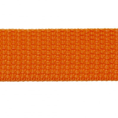 Стропа текстильная, шир. 25 мм (в нам. 50+/-1 ярд), цвет оранжевый - купить в Новокуйбышевске. Цена: 409.94 руб.