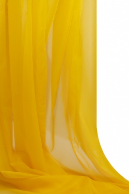 Портьерный капрон 13-0858, 47 гр/м2, шир.300см, цвет 21/жёлтый - купить в Новокуйбышевске. Цена 137.27 руб.
