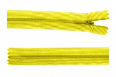 Молния потайная Т3 131, 20 см, капрон, цвет жёлтый - купить в Новокуйбышевске. Цена: 5.12 руб.
