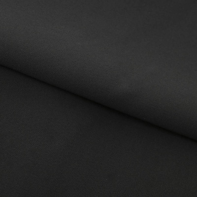 Костюмная ткань "Элис", 220 гр/м2, шир.150 см, цвет чёрный - купить в Новокуйбышевске. Цена 308 руб.