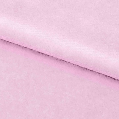 Велюр JS LIGHT 1, 220 гр/м2, шир.150 см, (3,3 м/кг), цвет бл.розовый - купить в Новокуйбышевске. Цена 1 066.11 руб.