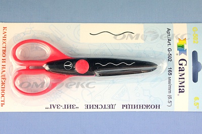 Ножницы G-502 детские 165 мм - купить в Новокуйбышевске. Цена: 292.21 руб.