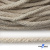 Шнур плетеный d-6 мм круглый, 70% хлопок 30% полиэстер, уп.90+/-1 м, цв.1077-лён - купить в Новокуйбышевске. Цена: 588 руб.