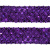 Тесьма с пайетками 12, шир. 35 мм/уп. 25+/-1 м, цвет фиолет - купить в Новокуйбышевске. Цена: 1 308.30 руб.