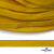 Шнур плетеный (плоский) d-12 мм, (уп.90+/-1м), 100% полиэстер, цв.269 - жёлтый - купить в Новокуйбышевске. Цена: 8.62 руб.