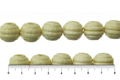 0309-Бусины деревянные "ОмТекс", 16 мм, упак.50+/-3шт, цв.035-белый - купить в Новокуйбышевске. Цена: 62.22 руб.