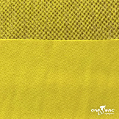 Трикотажное полотно голограмма, шир.140 см, #602 -жёлтый/жёлтый - купить в Новокуйбышевске. Цена 385.88 руб.