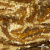 Трикотажное полотно, Сетка с пайетками,188 гр/м2, шир.140 см, цв.-тем.золото (#51) - купить в Новокуйбышевске. Цена 505.15 руб.