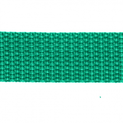 Стропа текстильная, шир. 25 мм (в нам. 50+/-1 ярд), цвет яр.зелёный - купить в Новокуйбышевске. Цена: 397.52 руб.