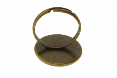Заготовка для рукоделия металлическая фигурная для кольца 15мм - купить в Новокуйбышевске. Цена: 7.44 руб.