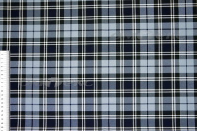 Ткань костюмная клетка Т7274 2004, 220 гр/м2, шир.150см, цвет т.синий/гол/бел - купить в Новокуйбышевске. Цена 