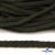 Шнур плетеный d-6 мм круглый, 70% хлопок 30% полиэстер, уп.90+/-1 м, цв.1075-хаки - купить в Новокуйбышевске. Цена: 588 руб.