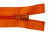 Спиральная молния Т5 849, 75 см, автомат, цвет оранжевый - купить в Новокуйбышевске. Цена: 16.28 руб.