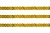 Пайетки "ОмТекс" на нитях, SILVER SHINING, 6 мм F / упак.91+/-1м, цв. 48 - золото - купить в Новокуйбышевске. Цена: 356.19 руб.