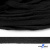 Шнур плетеный d-8 мм плоский, 70% хлопок 30% полиэстер, уп.85+/-1 м, цв.- чёрный - купить в Новокуйбышевске. Цена: 735 руб.