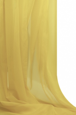 Портьерный капрон 12-0826, 47 гр/м2, шир.300см, цвет св.жёлтый - купить в Новокуйбышевске. Цена 137.27 руб.