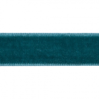 Лента бархатная нейлон, шир.12 мм, (упак. 45,7м), цв.65-изумруд - купить в Новокуйбышевске. Цена: 392 руб.