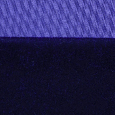 Бархат стрейч №14, 240 гр/м2, шир.160 см, (2,6 м/кг), цвет т.синий - купить в Новокуйбышевске. Цена 748.44 руб.