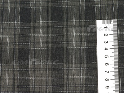 Ткань костюмная клетка 25235 2004, 185 гр/м2, шир.150см, цвет серый/бел - купить в Новокуйбышевске. Цена 